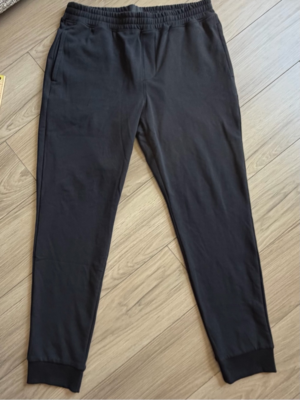 01. Algo Men's Black Jogger Pants - Comfortable Everyday Fit Medium